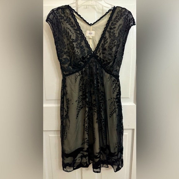 ECI Dresses & Skirts - Y2K ECl Black Silk Blend Overlay Dress